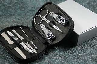 New New Portable 7 in 1 Professional Precision Nail Tool Kit