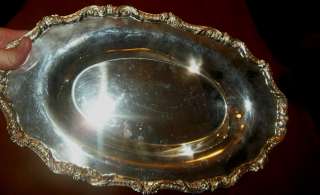Antique EPCA Silver Plated Platter by Poole Silver Company Ornate 