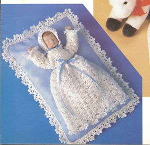 VICTORIAN OUTFIT & PILLOW for DOLL ~~ Crochet Pattern  