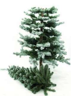 Tanne Naturstamm, beschneit, 240cm Weihnachten Christbaum Tannenbaum 