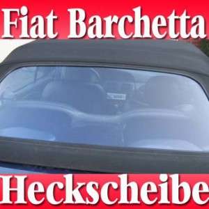 FIAT Barchetta Cabrio Heckscheibe mit Reissverschluß  