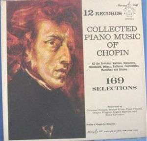 CHOPIN, COLLECTED PIANO MUSIC 169 SELECTIONS   12 LP  