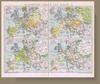 Landkarte von 1894 Historische Karten Europa 1721 1815  