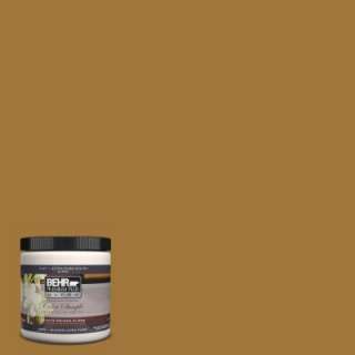 BEHR Ultra 8 oz. Goldenrod Tea Interior/Exterior Paint Tester # 310F 6 