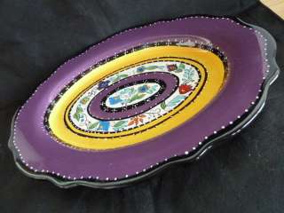 Dine by HD Designs Huge Colorful Platter Tray  