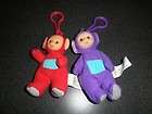 Teletubbies Tinky Winky and Po Plush Dolls with Clip