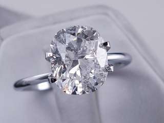 74 CT CUSHION CUT DIAMOND SOLITAIRE ENGAGEMENT RING  