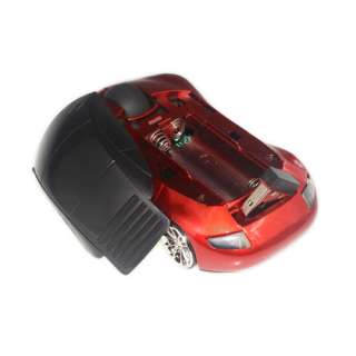 4GHz Wireless Cordless 3D Car Sharp Optical Mouse Mice Red  