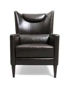 New Genuine Leather Wing Chair, Armchair FREE Ottoman  