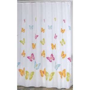 Textil Duschvorhang Badevorhang Dusche Vorhang Schmetterlinge 