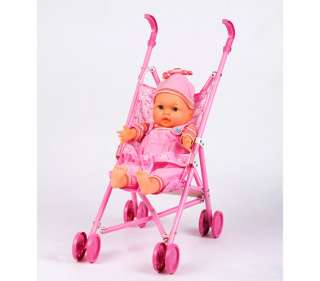 Kinder Puppenset Puppenwagen Buggy Stroller Kinderwagen  