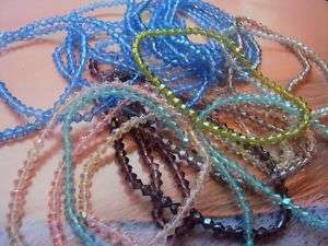 ASSORTED GLASS BEAD FASHION WHOLESALE ANKLET LOT (24)  