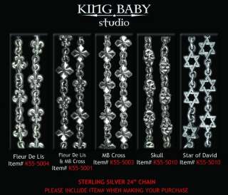 King Baby Studio Motif Chain Skull MB FDL necklace  