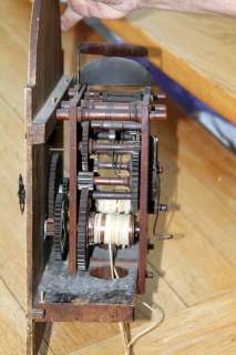   19c American Silas Hoadley Grandfather Clock, Connecticut Maker  