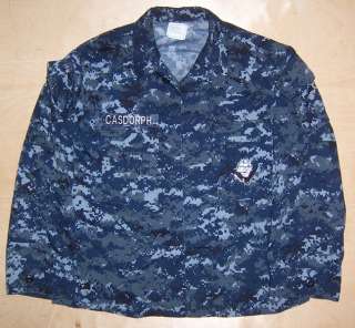 US Navy NWU Uniform Digital Camo Shirt Medium Short  