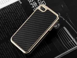   Chrome Cover Case for Apple iPhone 4S 4G 4 w/Screen Film Gold  