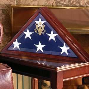 Military Deluxe Flag Case Burial Memorial Display New  
