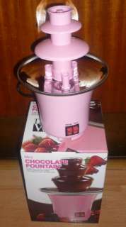 BROWN or PINK Stainless steel MINI chocolate fountain  