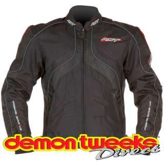 RST Razor Textile Motorcycle Jacket In Black Size UK 40  