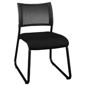   Bush Furniture Invite Collection Fabric Task Chair in Black: Furniture