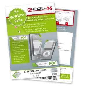  2 x atFoliX FX Mirror Stylish screen protector for Clarion 