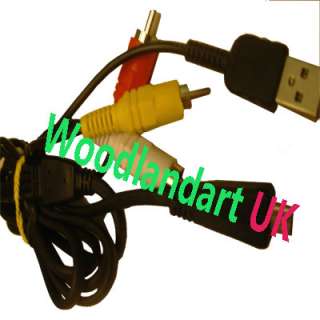 USB AV Cable For Sony DSC WX7 DSC WX9 DSC TX100 117  