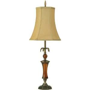  Lite Source Aubrey Table Lamp, Brass And Beige: Home 