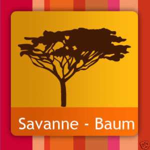 Wandtatoo Afrika Savanne Baum Groß Affenbrotbaum  