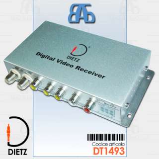 DIETZ DT1493 Tuner TV DVB T digitale terrestre USB auto  