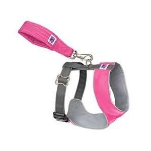   Mutt Gear Comfort   Pink/Gray Over the Head Harness