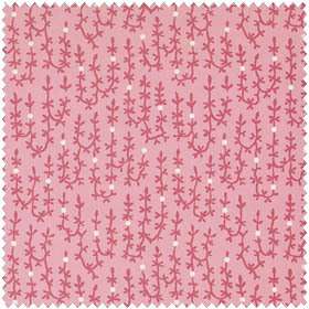 Soft Vines Little Pink Stars Civil War 1800s Fabric  