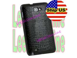   Leather Hard Back Case Cover For Samsung Galaxy Note GT N7000 i9220