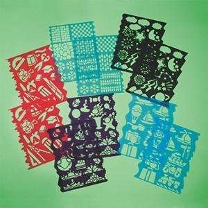   Plastic Stencils Assorted Designs (Pack of 10) Arts, Crafts & Sewing