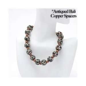  Hunter Collection Large Bead Necklace with Sterling Rounds 