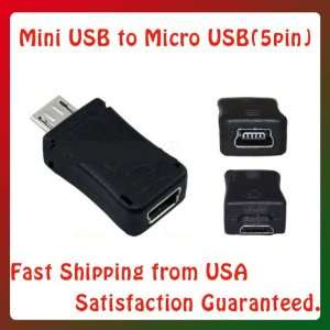  Mini to Micro USB Charger Adapter Converter two 