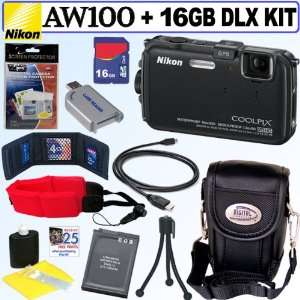  Nikon Coolpix AW100 16 MP CMOS Waterproof Digital Camera 