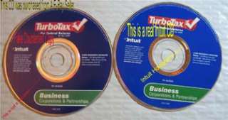 2010 TurboTax Business Turbo Tax Federal Return new box  