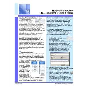  Microsoft® Word 2007 Quick Reference Guide   Word 304 