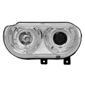 2008 2010 Dodge Challenger Projector Headlights Dual Halo Chrome Clear 