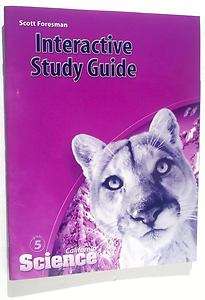 5th Grade 5 Study Guide SCIENCE WORKBOOK Scott Foresman 0328236357 
