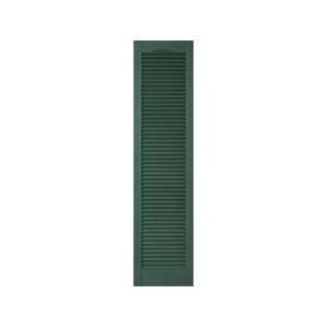 Mid America 18 x 54 Forest Green L5 Louvered Vinyl Exterior Shutters 