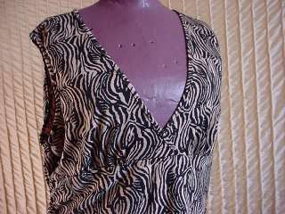 Black Zebra Print Sleeveless Dress by Mossimo sz XL  