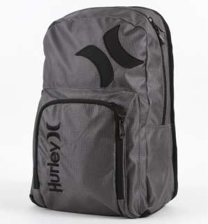 Hurley Vapor Backpack Laptop Bag Charcoal Gray NEW School Bag  