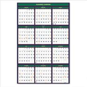   /Erasable Business/Academic Year Wall Calendar, 24 x