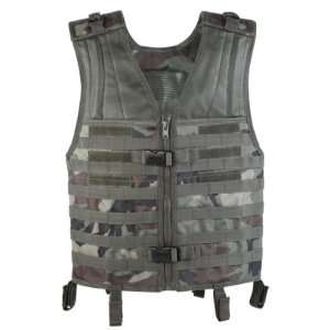 com Voodoo Tactical Deluxe MOLLE Vest Woodland Camo Military/Airsoft 