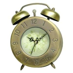  Antiqued Tabletop 5 High Alarm Clock