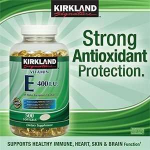   Vitamin E 500 (400 IU) Softgels Antioxidant; Immune Heart Skin Brain