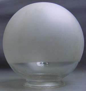 ANTIQUE GLASS KEROSENE OIL LAMP SHADE COLLECTIBLE RARE  