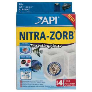 Aquarium Pharmaceuticals API Nitra   Zorb Sz 4 2pk Nexx Rena Filter 