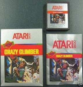 CRAZY CLIMBER CIB BOX MANUAL & GAME RARE 8 ATARI 2600  